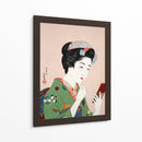Mujer aplicándose colorete (1920) I - Goyō Hashiguchi | Cuadro decorativo de Canvas Lab