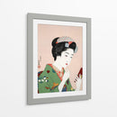 Mujer aplicándose colorete (1920) I - Goyō Hashiguchi | Cuadro decorativo de Canvas Lab