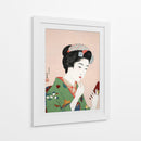 Mujer aplicándose colorete (1920) I - Goyō Hashiguchi | Cuadro decorativo de Canvas Lab