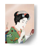 Mujer aplicándose colorete (1920) I - Goyō Hashiguchi | Cuadro decorativo de Canvas Lab