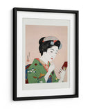 Mujer aplicándose colorete (1920) - Goyō Hashiguchi | Cuadro decorativo de Canvas Lab