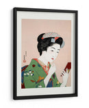 Mujer aplicándose colorete (1920) - Goyō Hashiguchi | Cuadro decorativo de Canvas Lab