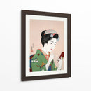 Mujer aplicándose colorete (1920) II - Goyō Hashiguchi | Cuadro decorativo de Canvas Lab