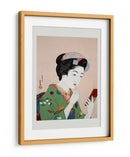 Mujer aplicándose colorete (1920) - Goyō Hashiguchi | Cuadro decorativo de Canvas Lab