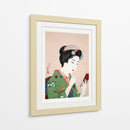 Mujer aplicándose colorete (1920) II - Goyō Hashiguchi | Cuadro decorativo de Canvas Lab