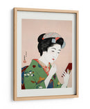 Mujer aplicándose colorete (1920) - Goyō Hashiguchi | Cuadro decorativo de Canvas Lab