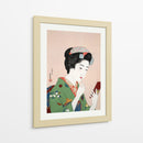 Mujer aplicándose colorete (1920) II - Goyō Hashiguchi | Cuadro decorativo de Canvas Lab