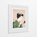 Mujer aplicándose colorete (1920) II - Goyō Hashiguchi | Cuadro decorativo de Canvas Lab