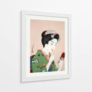 Mujer aplicándose colorete (1920) II - Goyō Hashiguchi | Cuadro decorativo de Canvas Lab