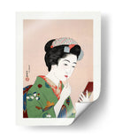 Mujer aplicándose colorete (1920) II - Goyō Hashiguchi | Cuadro decorativo de Canvas Lab