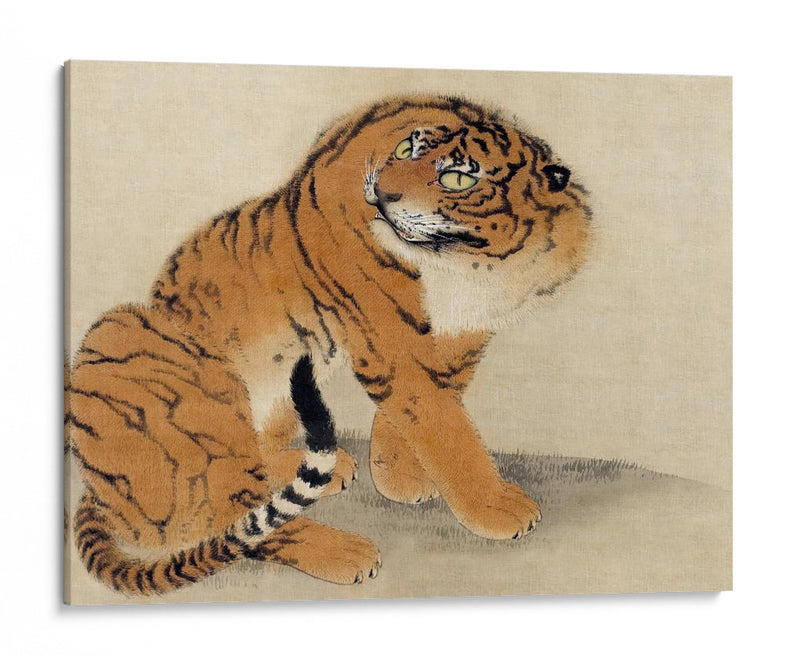 Tigre Sentado (1777) - Maruyama Ōkyo | Cuadro decorativo de Canvas Lab