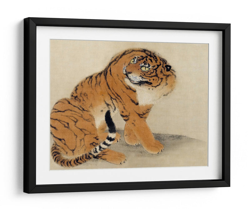 Tigre Sentado (1777) - Maruyama Ōkyo | Cuadro decorativo de Canvas Lab