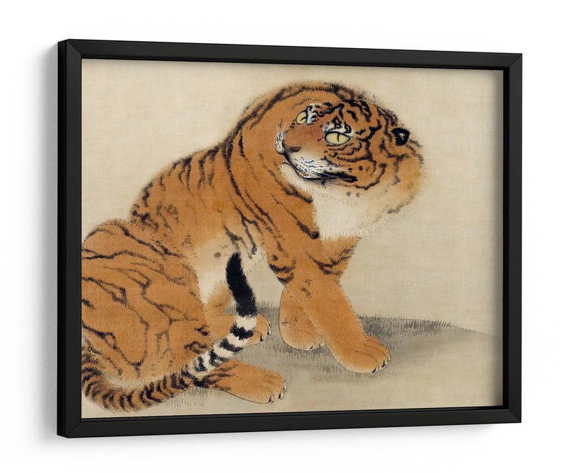 Tigre Sentado (1777) - Maruyama Ōkyo | Cuadro decorativo de Canvas Lab