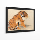 Tigre Sentado (1777) I - Maruyama Ōkyo | Cuadro decorativo de Canvas Lab