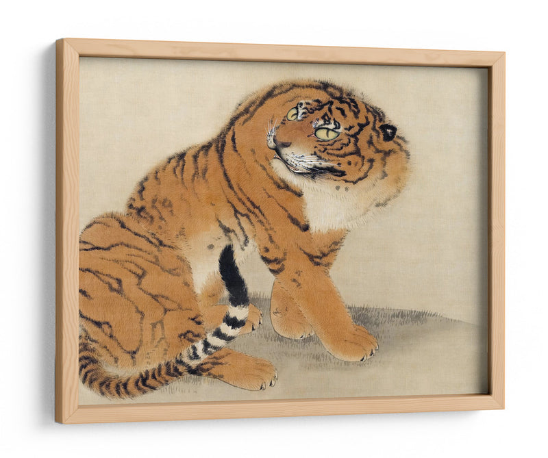 Tigre Sentado (1777) - Maruyama Ōkyo | Cuadro decorativo de Canvas Lab