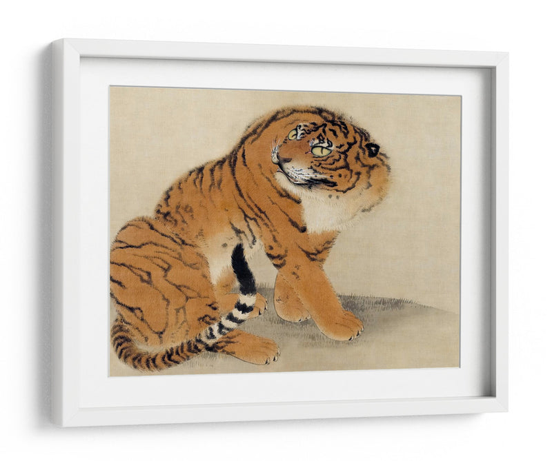Tigre Sentado (1777) - Maruyama Ōkyo | Cuadro decorativo de Canvas Lab