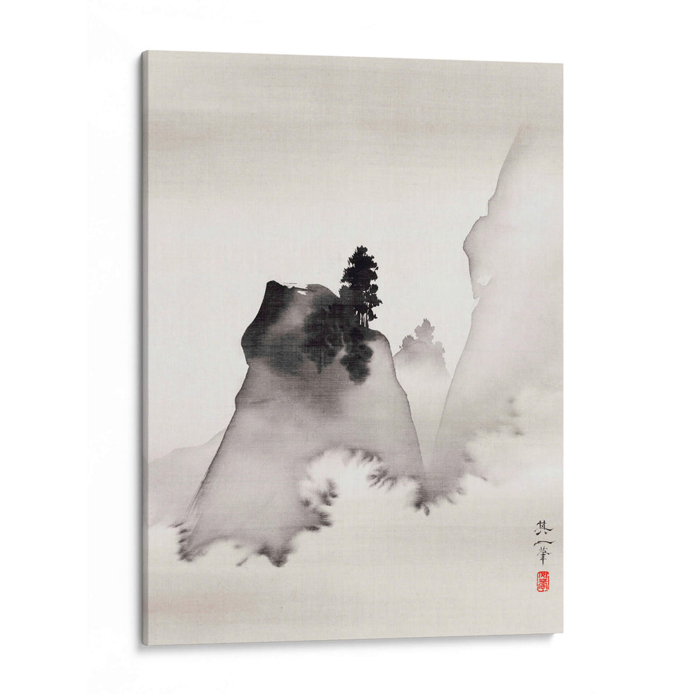 Montañas (derecha del tríptico Tres escenas nocturnas) (siglo XIX) - Suzuki Kiitsu | Cuadro decorativo de Canvas Lab