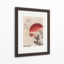 Aves y atardecer, del álbum de bocetos (1814) I - Katsushika Hokusai | Cuadro decorativo de Canvas Lab