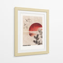 Aves y atardecer, del álbum de bocetos (1814) I - Katsushika Hokusai | Cuadro decorativo de Canvas Lab