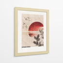 Aves y atardecer, del álbum de bocetos (1814) I - Katsushika Hokusai | Cuadro decorativo de Canvas Lab