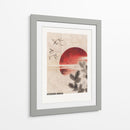 Aves y atardecer, del álbum de bocetos (1814) I - Katsushika Hokusai | Cuadro decorativo de Canvas Lab
