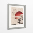 Aves y atardecer, del álbum de bocetos (1814) I - Katsushika Hokusai | Cuadro decorativo de Canvas Lab