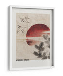 Aves y atardecer, del álbum de bocetos (1814) - Katsushika Hokusai | Cuadro decorativo de Canvas Lab