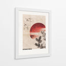 Aves y atardecer, del álbum de bocetos (1814) I - Katsushika Hokusai | Cuadro decorativo de Canvas Lab
