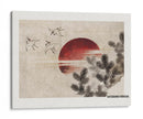 Pájaros y atardecer, del álbum de bocetos (1814) - KATSUSHIKA HOKUSAI | Cuadro decorativo de Canvas Lab