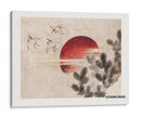 Pájaros y atardecer, del álbum de bocetos (1814) II - Katsushika Hokusai | Cuadro decorativo de Canvas Lab