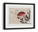 Pájaros y atardecer, del álbum de bocetos (1814) - KATSUSHIKA HOKUSAI | Cuadro decorativo de Canvas Lab