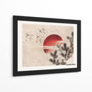 Pájaros y atardecer, del álbum de bocetos (1814) II - Katsushika Hokusai | Cuadro decorativo de Canvas Lab