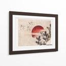 Pájaros y atardecer, del álbum de bocetos (1814) II - Katsushika Hokusai | Cuadro decorativo de Canvas Lab