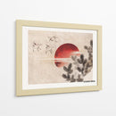 Pájaros y atardecer, del álbum de bocetos (1814) II - Katsushika Hokusai | Cuadro decorativo de Canvas Lab