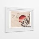 Pájaros y atardecer, del álbum de bocetos (1814) II - Katsushika Hokusai | Cuadro decorativo de Canvas Lab