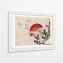 Pájaros y atardecer, del álbum de bocetos (1814) II - Katsushika Hokusai | Cuadro decorativo de Canvas Lab
