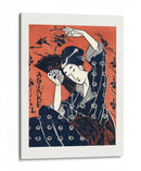Mujer japonesa (1935) con inquilino - Utagawa Hiroshige | Cuadro decorativo de Canvas Lab
