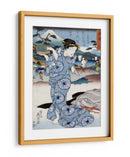 Mujer Japonesa (1830) Grabado en Madera Clásico - Keisai Eisen | Cuadro decorativo de Canvas Lab