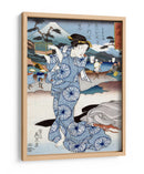 Mujer Japonesa (1830) Grabado en Madera Clásico - Keisai Eisen | Cuadro decorativo de Canvas Lab