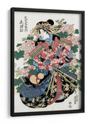 Mujer japonesa (1820 1830) - Keisai Eisen | Cuadro decorativo de Canvas Lab