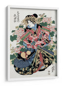 Mujer japonesa (1820 1830) - Keisai Eisen | Cuadro decorativo de Canvas Lab