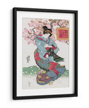 Mujer japonesa (1828) grabado en madera vintage - Keisai Eisen | Cuadro decorativo de Canvas Lab