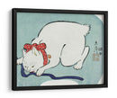 Gato blanco japonés (1863) - Utagawa Hiroshige | Cuadro decorativo de Canvas Lab