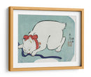 Gato blanco japonés (1863) - Utagawa Hiroshige | Cuadro decorativo de Canvas Lab