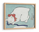 Gato blanco japonés (1863) - Utagawa Hiroshige | Cuadro decorativo de Canvas Lab