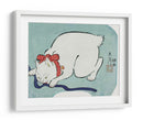 Gato blanco japonés (1863) - Utagawa Hiroshige | Cuadro decorativo de Canvas Lab