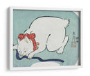 Gato blanco japonés (1863) - Utagawa Hiroshige | Cuadro decorativo de Canvas Lab
