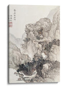 Paisaje rocoso japonés, ilustración vintage - Ko Fuyo | Cuadro decorativo de Canvas Lab