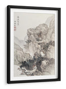 Paisaje rocoso japonés, ilustración vintage - Ko Fuyo | Cuadro decorativo de Canvas Lab