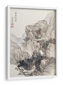 Paisaje rocoso japonés, ilustración vintage - Ko Fuyo | Cuadro decorativo de Canvas Lab